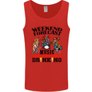 Music Weekend Forecast Alcohol Beer Mens Vest Tank Top Red