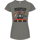 Music Weekend Forecast Alcohol Beer Womens Petite Cut T-Shirt Charcoal