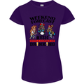 Music Weekend Forecast Alcohol Beer Womens Petite Cut T-Shirt Purple