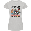 Music Weekend Forecast Alcohol Beer Womens Petite Cut T-Shirt Sports Grey