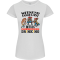 Music Weekend Forecast Alcohol Beer Womens Petite Cut T-Shirt White