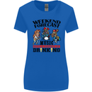 Music Weekend Forecast Alcohol Beer Womens Wider Cut T-Shirt Royal Blue