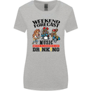 Music Weekend Forecast Alcohol Beer Womens Wider Cut T-Shirt Sports Grey