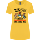 Music Weekend Forecast Alcohol Beer Womens Wider Cut T-Shirt Yellow