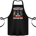 Music Weekend Funny Alcohol Beer Cotton Apron 100% Organic Black