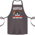 Music Weekend Funny Alcohol Beer Cotton Apron 100% Organic Dark Grey