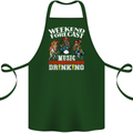 Music Weekend Funny Alcohol Beer Cotton Apron 100% Organic Forest Green