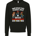 Music Weekend Funny Alcohol Beer Mens Sweatshirt Jumper Black