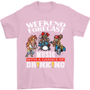 Music Weekend Funny Alcohol Beer Mens T-Shirt Cotton Gildan Light Pink