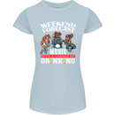 Music Weekend Funny Alcohol Beer Womens Petite Cut T-Shirt Light Blue