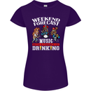 Music Weekend Funny Alcohol Beer Womens Petite Cut T-Shirt Purple