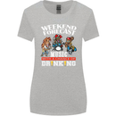 Music Weekend Funny Alcohol Beer Womens Wider Cut T-Shirt Sports Grey