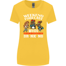 Music Weekend Funny Alcohol Beer Womens Wider Cut T-Shirt Yellow