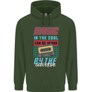 Music in the Soul Heard by the Universe Childrens Kids Hoodie Forest Green