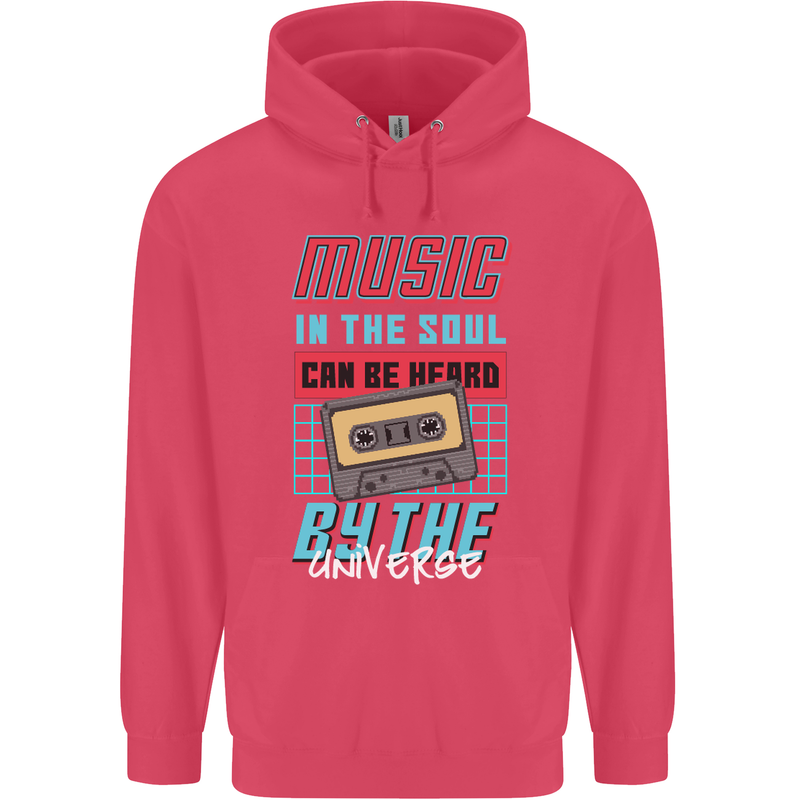 Music in the Soul Heard by the Universe Childrens Kids Hoodie Heliconia