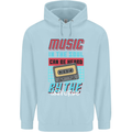 Music in the Soul Heard by the Universe Childrens Kids Hoodie Light Blue