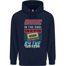 Music in the Soul Heard by the Universe Childrens Kids Hoodie Navy Blue