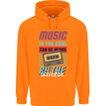 Music in the Soul Heard by the Universe Childrens Kids Hoodie Orange