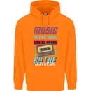 Music in the Soul Heard by the Universe Childrens Kids Hoodie Orange