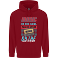 Music in the Soul Heard by the Universe Childrens Kids Hoodie Red