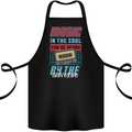 Music in the Soul Heard by the Universe Cotton Apron 100% Organic Black
