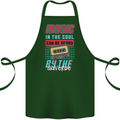 Music in the Soul Heard by the Universe Cotton Apron 100% Organic Forest Green