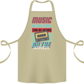 Music in the Soul Heard by the Universe Cotton Apron 100% Organic Khaki