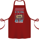 Music in the Soul Heard by the Universe Cotton Apron 100% Organic Maroon
