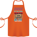 Music in the Soul Heard by the Universe Cotton Apron 100% Organic Orange