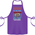 Music in the Soul Heard by the Universe Cotton Apron 100% Organic Purple