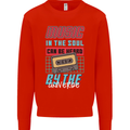 Music in the Soul Heard by the Universe Kids Sweatshirt Jumper Bright Red