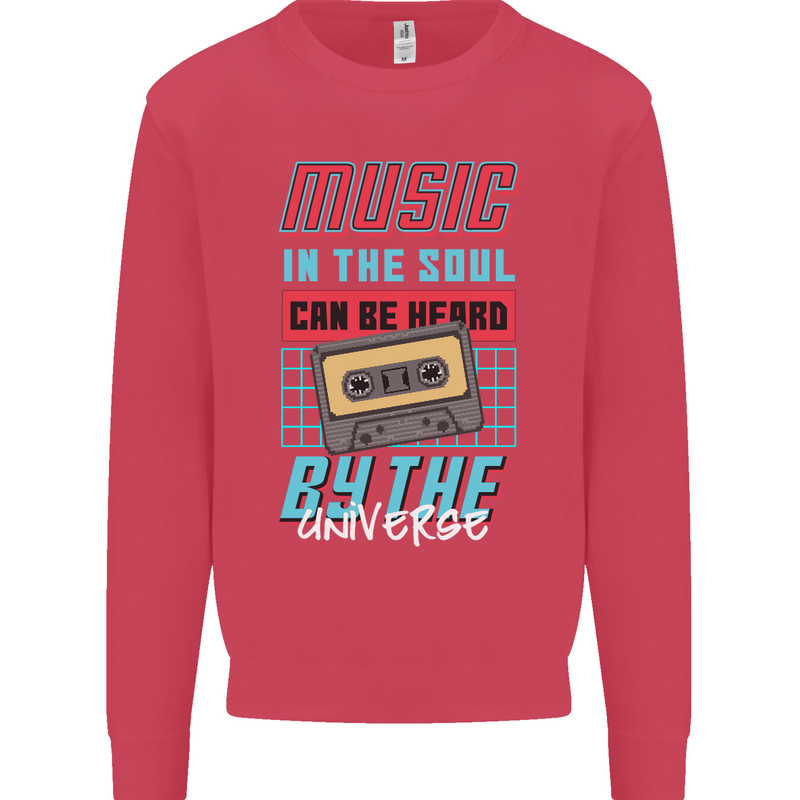 Music in the Soul Heard by the Universe Kids Sweatshirt Jumper Heliconia