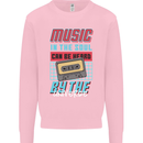 Music in the Soul Heard by the Universe Kids Sweatshirt Jumper Light Pink