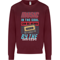 Music in the Soul Heard by the Universe Kids Sweatshirt Jumper Maroon