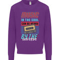 Music in the Soul Heard by the Universe Kids Sweatshirt Jumper Purple