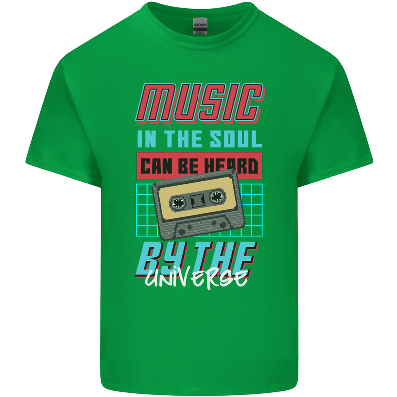 Music in the Soul Heard by the Universe Kids T-Shirt Childrens Irish Green