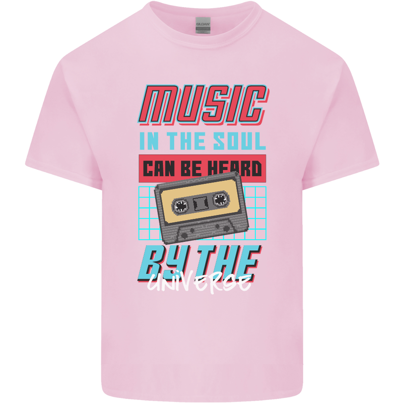 Music in the Soul Heard by the Universe Kids T-Shirt Childrens Light Pink