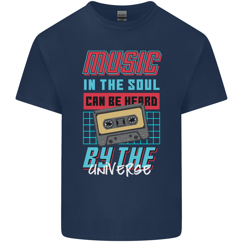 Music in the Soul Heard by the Universe Kids T-Shirt Childrens Navy Blue