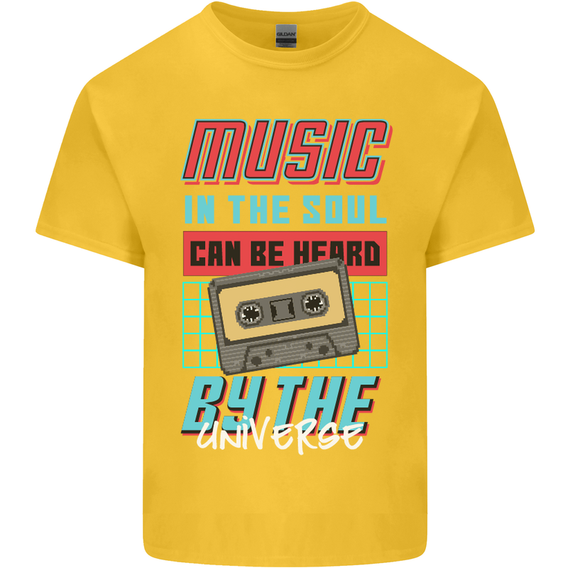 Music in the Soul Heard by the Universe Kids T-Shirt Childrens Yellow
