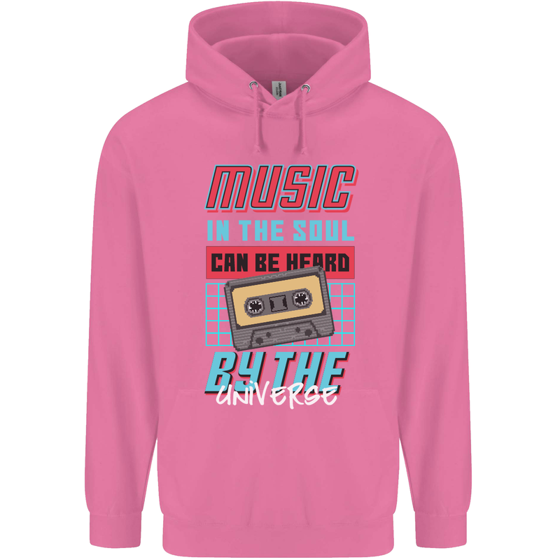 Music in the Soul Heard by the Universe Mens 80% Cotton Hoodie Azelea