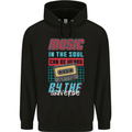 Music in the Soul Heard by the Universe Mens 80% Cotton Hoodie Black