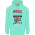 Music in the Soul Heard by the Universe Mens 80% Cotton Hoodie Peppermint