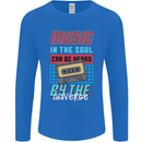 Music in the Soul Heard by the Universe Mens Long Sleeve T-Shirt Royal Blue