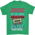 Music in the Soul Heard by the Universe Mens T-Shirt Cotton Gildan Irish Green