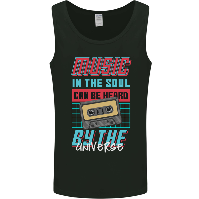 Music in the Soul Heard by the Universe Mens Vest Tank Top Black