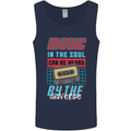 Music in the Soul Heard by the Universe Mens Vest Tank Top Navy Blue