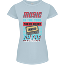 Music in the Soul Heard by the Universe Womens Petite Cut T-Shirt Light Blue