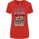 Music in the Soul Heard by the Universe Womens Wider Cut T-Shirt Red