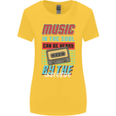 Music in the Soul Heard by the Universe Womens Wider Cut T-Shirt Yellow