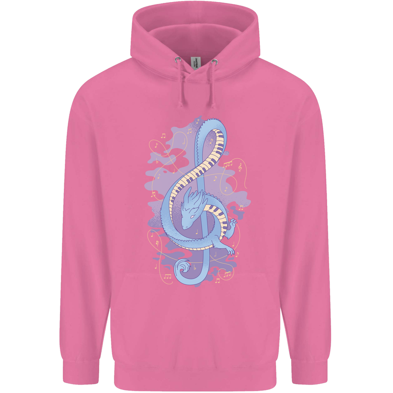 Musical Keyboard Dragon Childrens Kids Hoodie Azalea